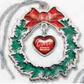 Stock Wreath Framed Ornament w/ Custom Dangler